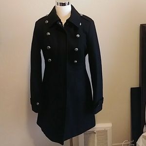 Laundry by Shelli Segal Black"military" style coat